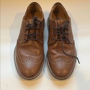 Classic Brown Leather Boys Oxfords